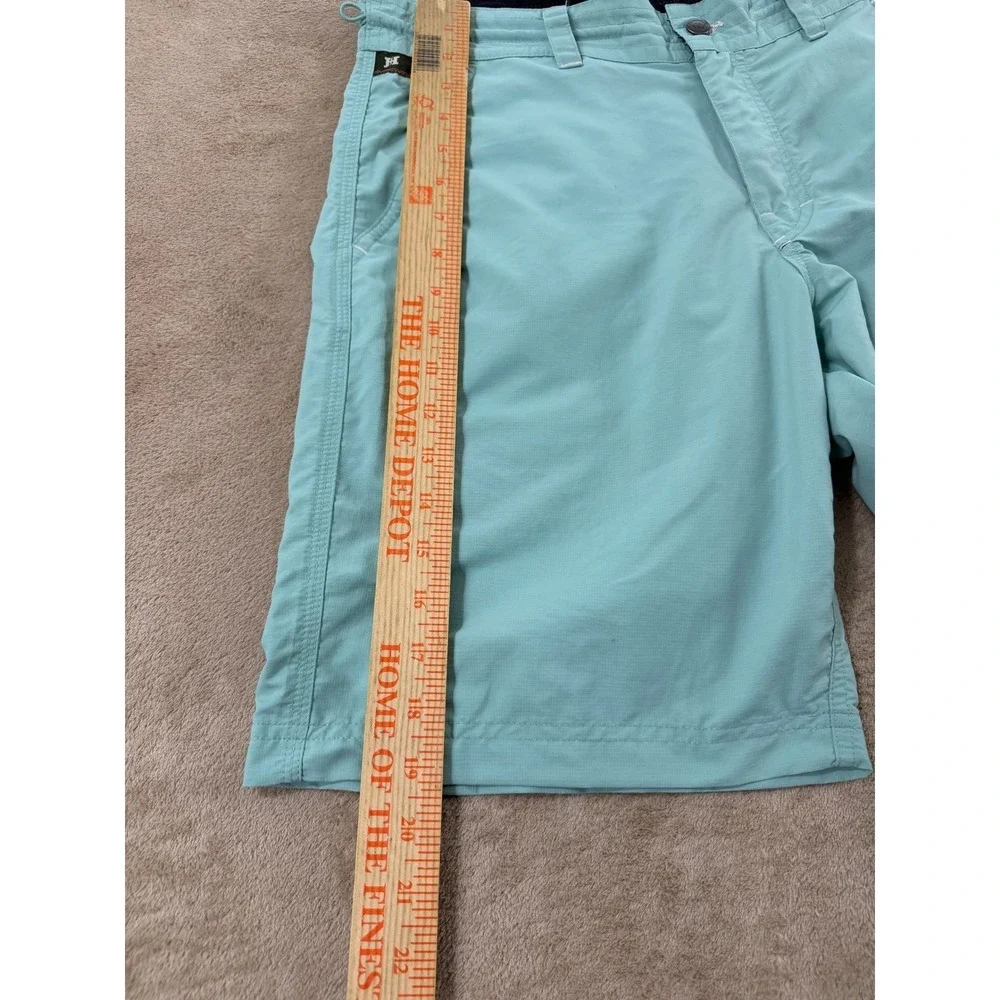 Howler Brothers Horizon Hybrid Shorts Mens 31 Aqua BlueNylon Ripstop Fishing EUC